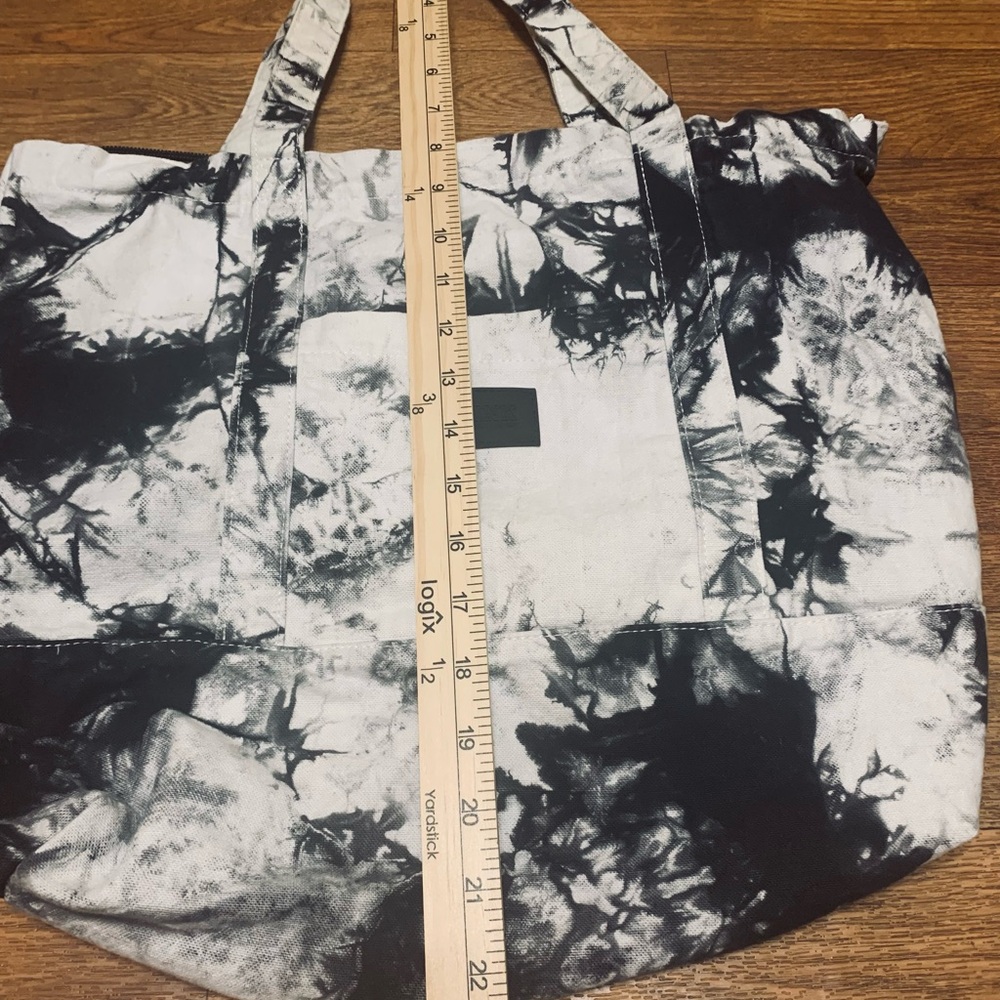Pink Victoria’s Secret Black and White Tie Dye Tote Bag